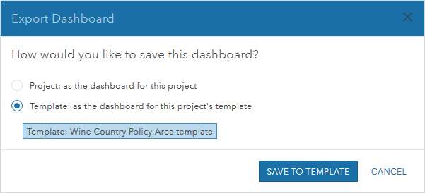 Export dashboard to template Export dashboard to template