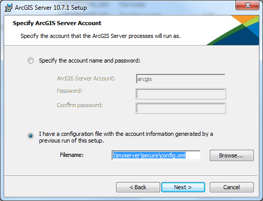 Import a server configuration file Import a server configuration file